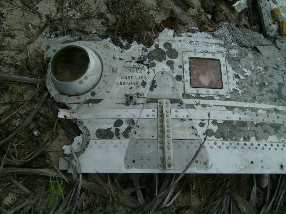 Restos de nave russa em tobago Cays, no sul de São Vicente e Granadinas, no Caribe